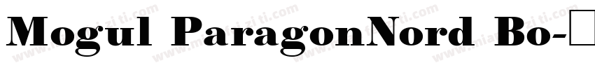 Mogul ParagonNord Bo字体转换